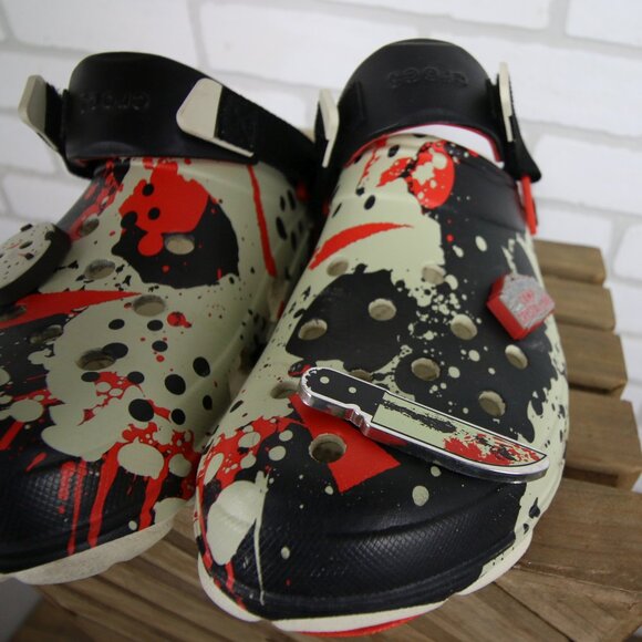 Crocs Friday The 13th All Terrain Clogs Mens 10 Womens 12 Jason Vorhees READ